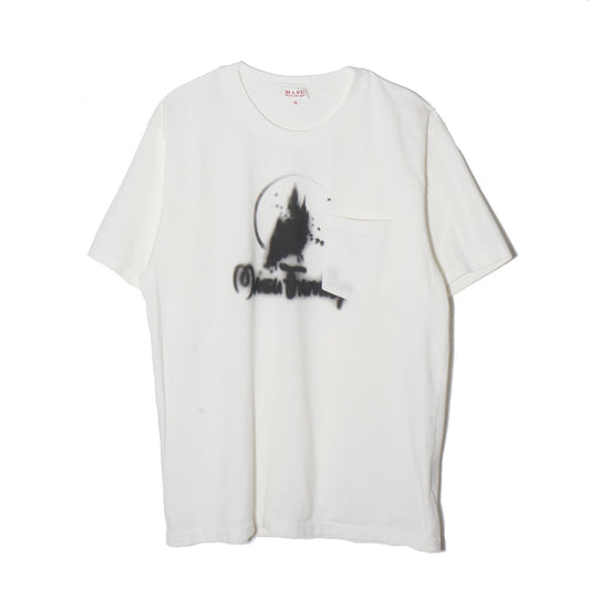 CASTLE POCKET T-SHIRT / white