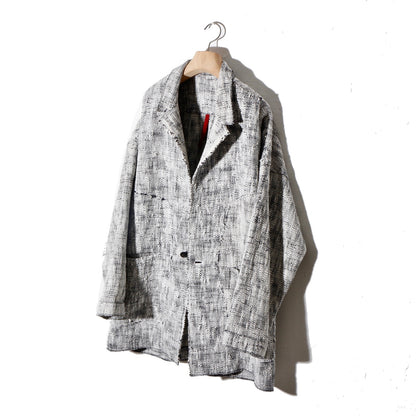 0 Count KhadiCotton Jacket / wh×na