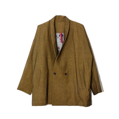 Linen Wool Jacket / yellow