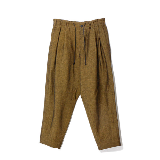Linen Wool Gokuraku Pants / yellow