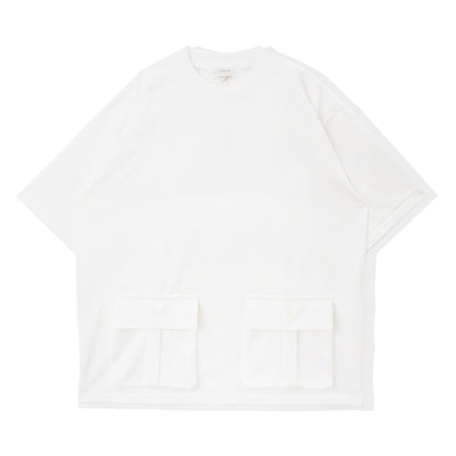 Heavy cotton pocket Tee / white