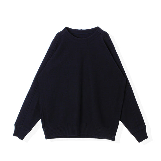 Light Gima Cotton Wide Sweater / DARK NAVY