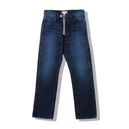 "MASUBOYS"  STRAIGHT JEANS (OVER DYE)  / BLUE BLACK