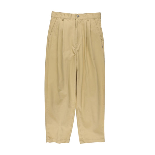 TWILL PLEATED PANTS　/ beige