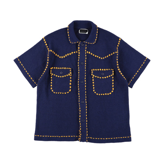SUMMER PG1 WESTERN SHIRT. / navy