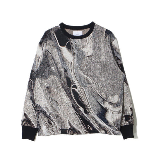 weld_knit_sweater  / silver