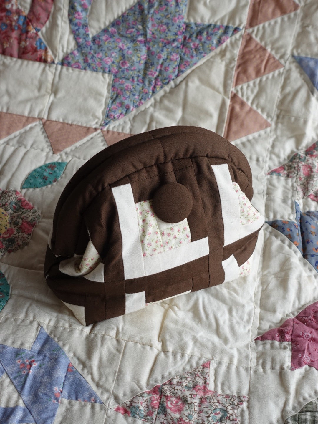 【HOUSE QUILT】 / NUUME BAG＜LOG CABIN＞　※受注生産アイテムとなります。
