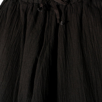 強撚竹パンツ / 黒