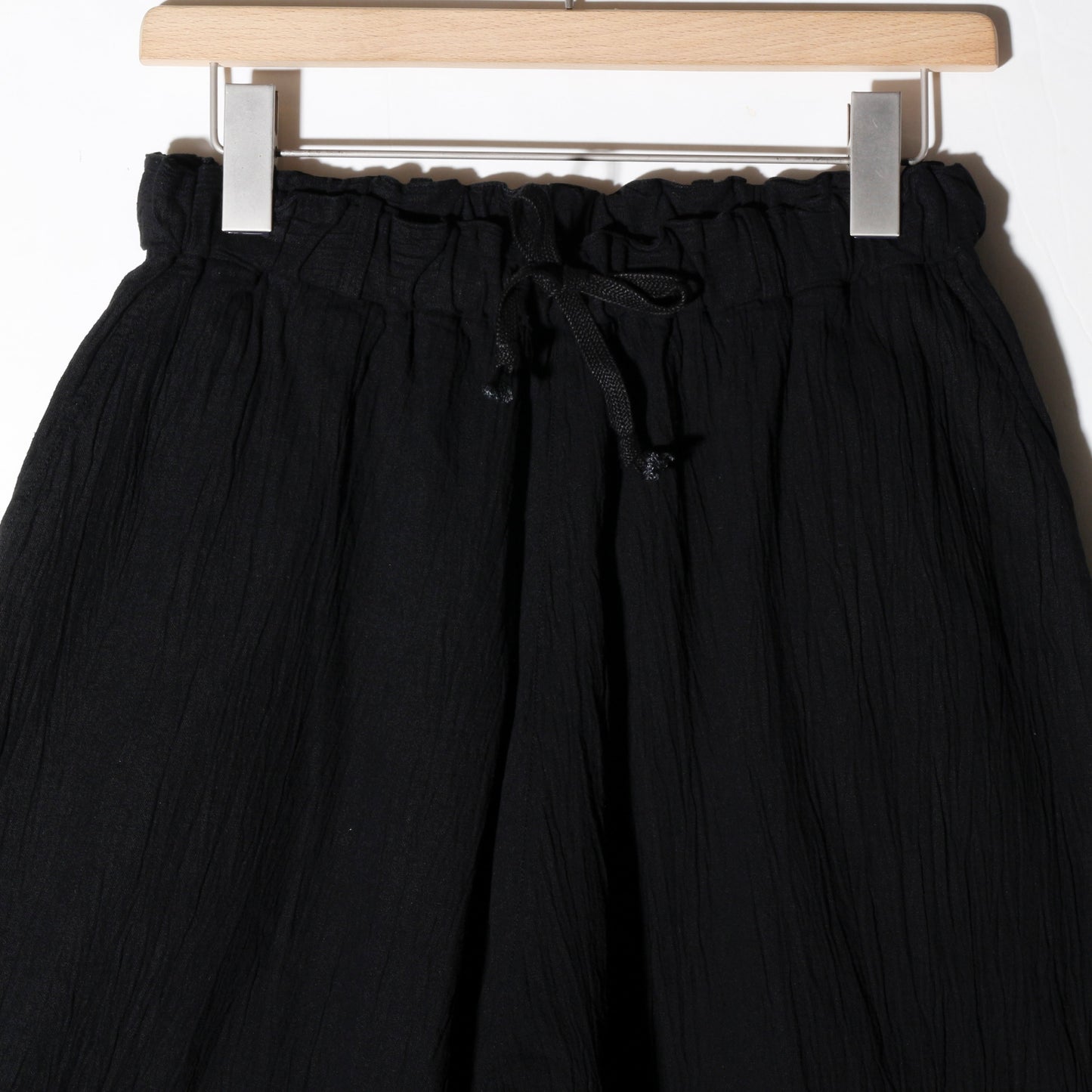 強撚竹パンツ / 黒