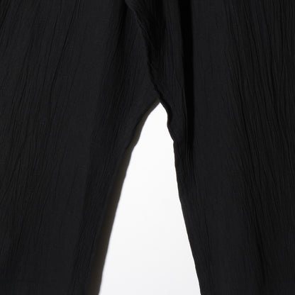 強撚竹パンツ / 黒