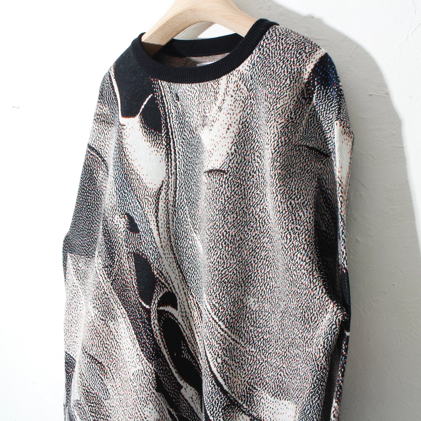 weld_knit_sweater  / silver