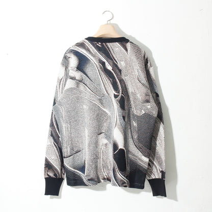 weld_knit_sweater  / silver