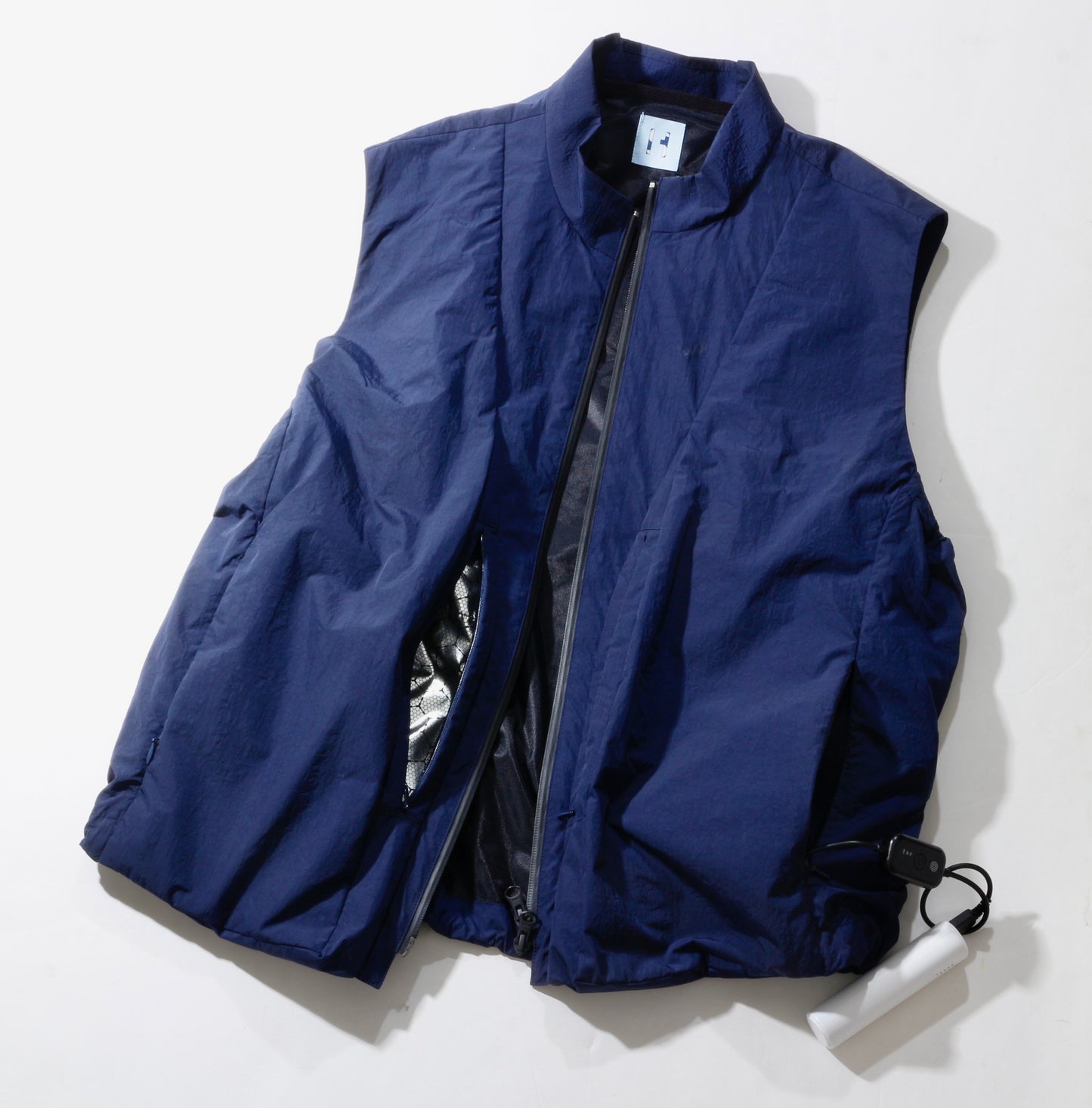 HIDESIGN / Air Flow Vest/ navy<br>※受注生産商品となります