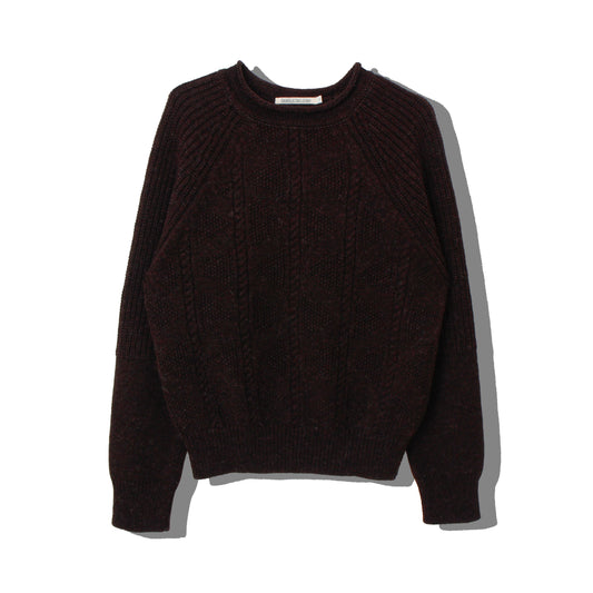 gansey knit  / brown