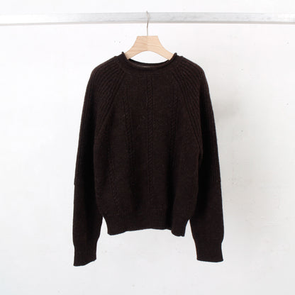 gansey knit  / brown