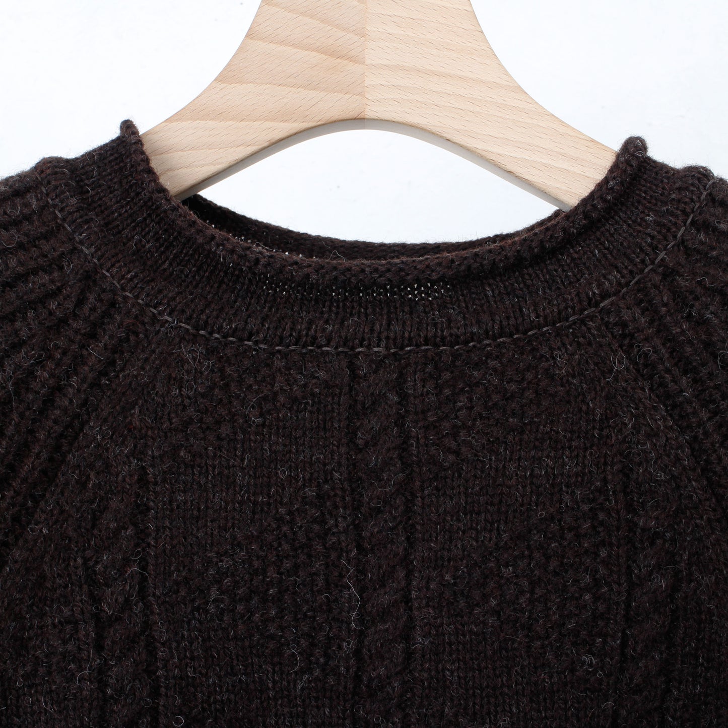 gansey knit  / brown