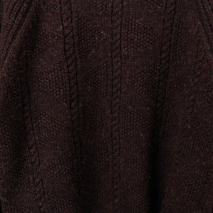 gansey knit  / brown