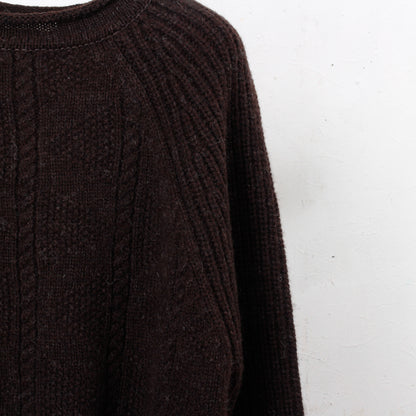 gansey knit  / brown