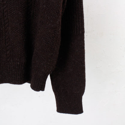 gansey knit  / brown