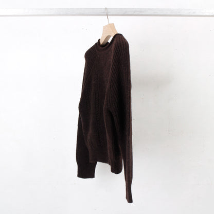 gansey knit  / brown