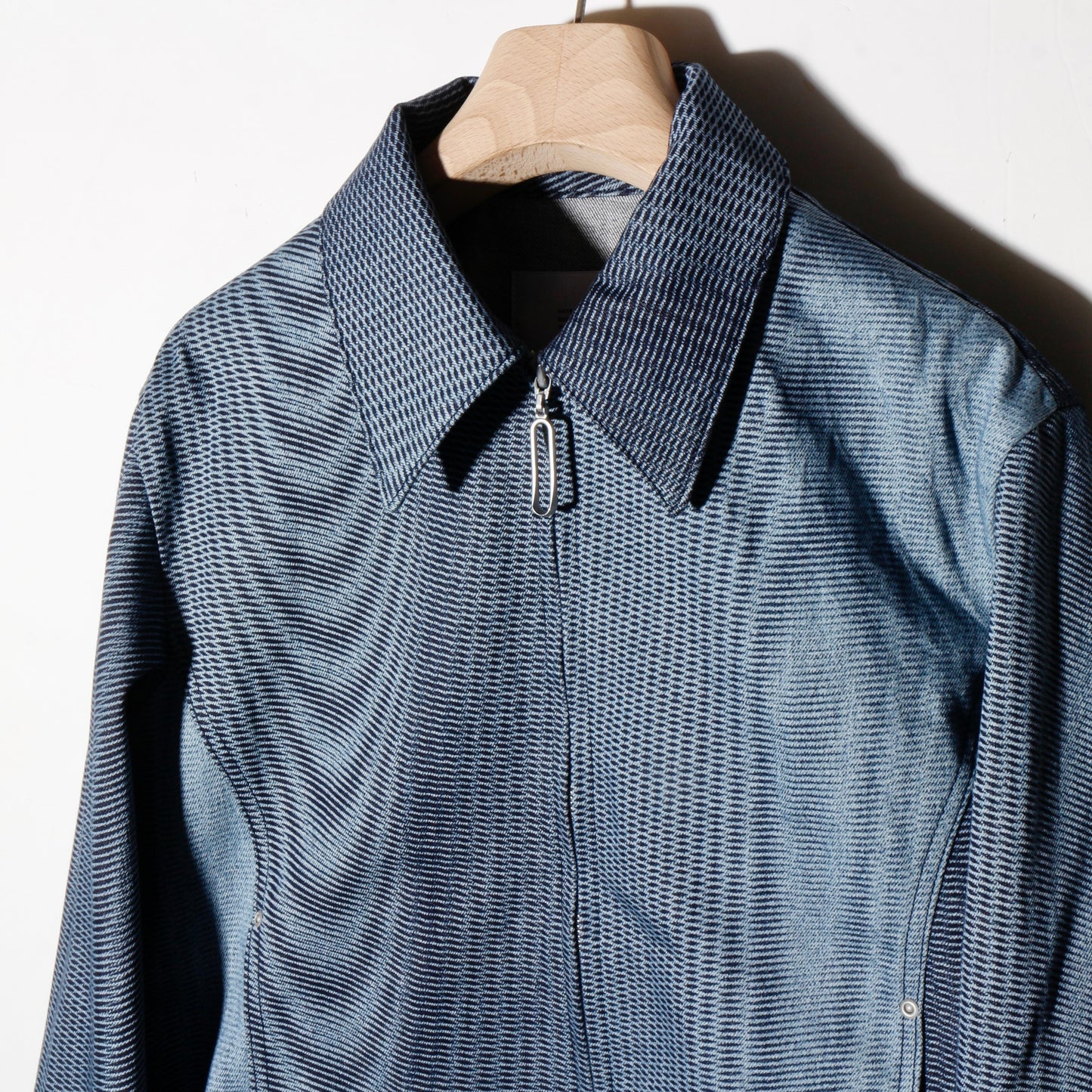 Mirage_ Bleach_Denim_Jacket / navy