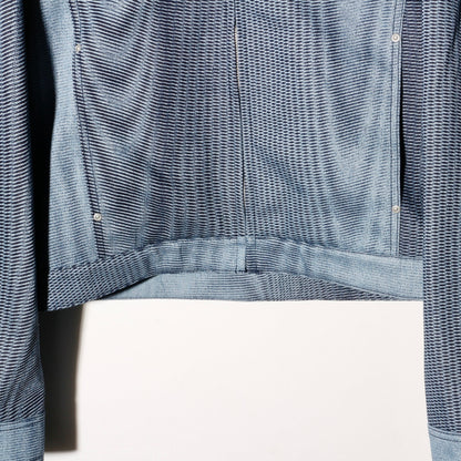 Mirage_ Bleach_Denim_Jacket / navy