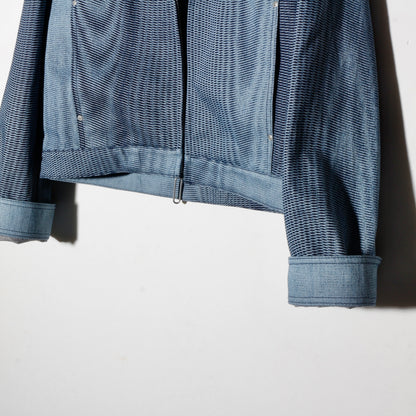 Mirage_ Bleach_Denim_Jacket / navy