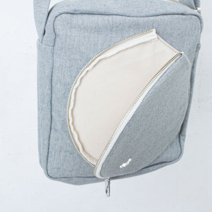 PING-PONG SQUARE BAG /sand blue