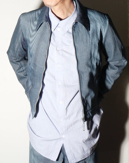 Mirage_ Bleach_Denim_Jacket / navy