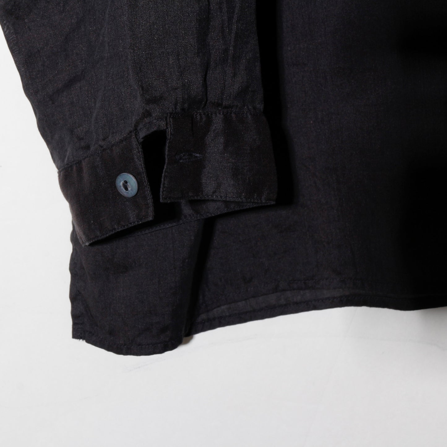 ラミーシルクシャツ /　墨黒