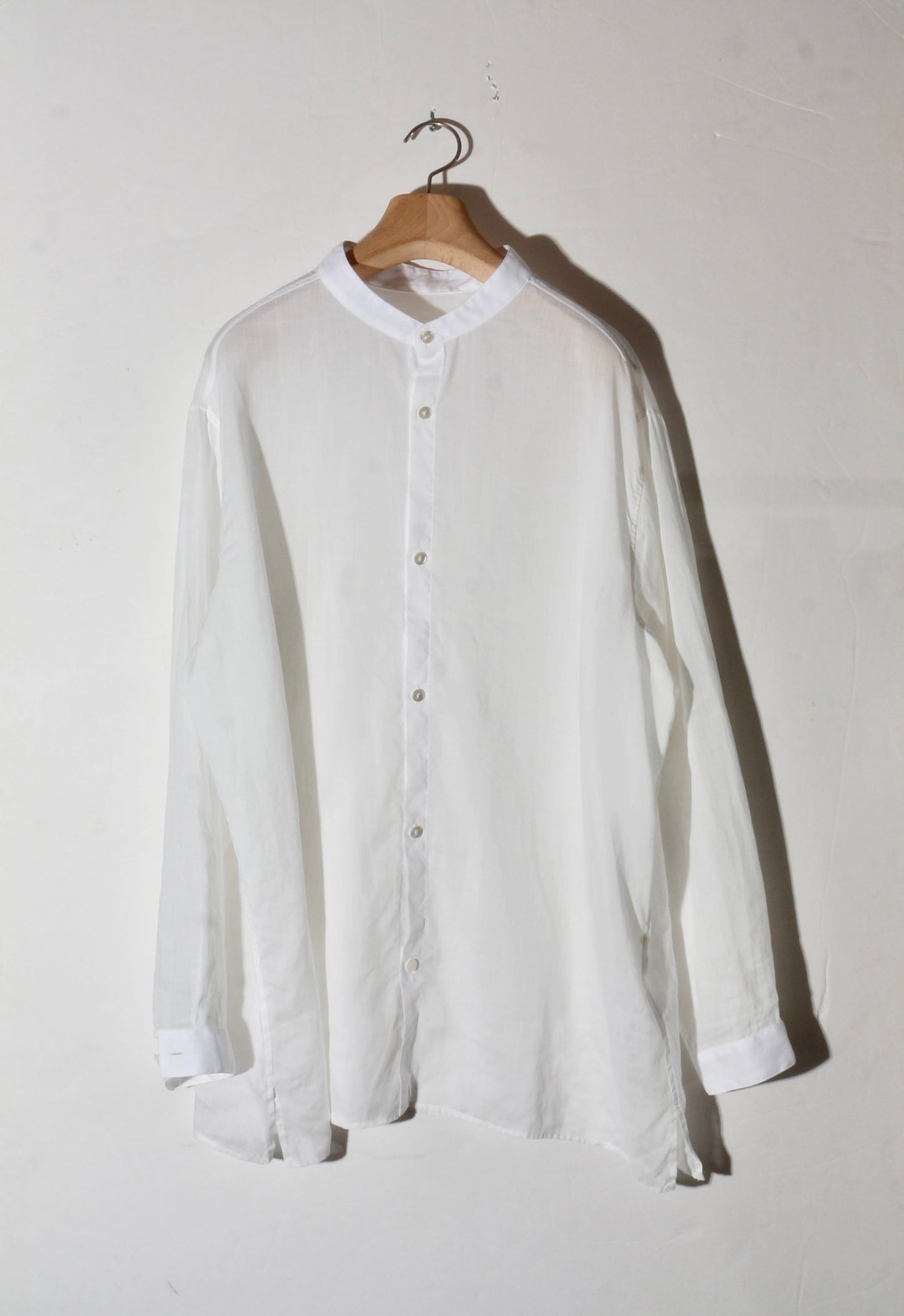 ラミーシルクシャツ /　白