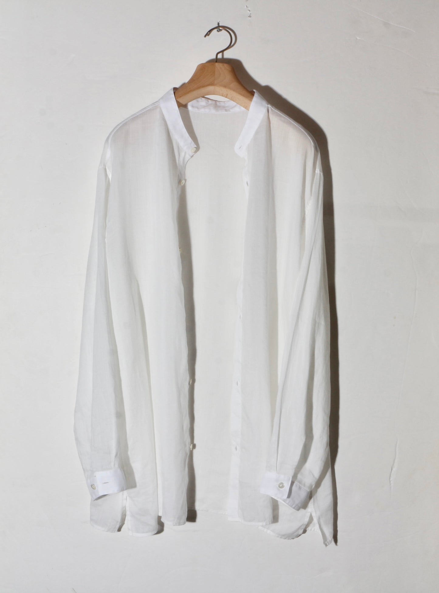 ラミーシルクシャツ /　白