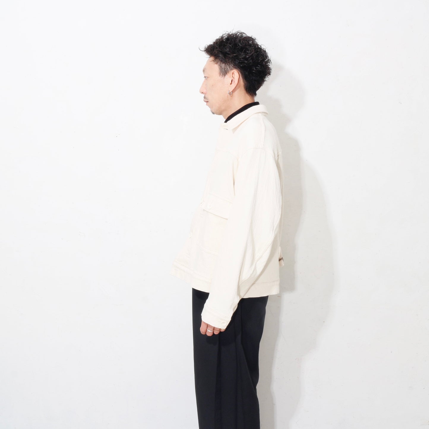 written by /thick twill denim jacket /natural