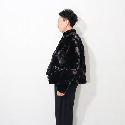 VICTORIAN SOFA DOWN JACKET / black