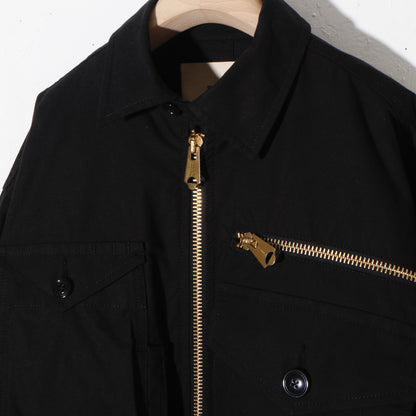 written by /MULTI POCKET ZIP UP BLOUSON. / bk