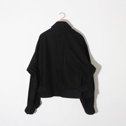 written by /MULTI POCKET ZIP UP BLOUSON. / bk