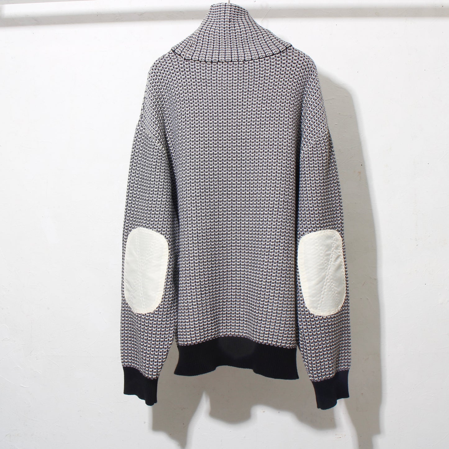 MIX KNIT SWEATER  / grey