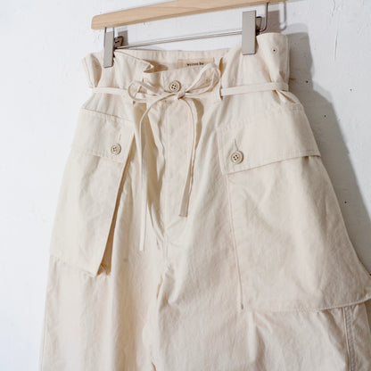 written by / multi pocket pants / natural