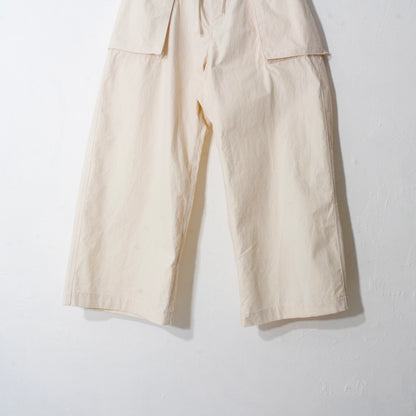 written by / multi pocket pants / natural