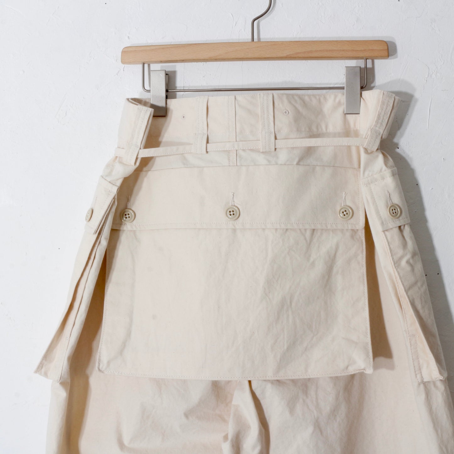 written by / multi pocket pants / natural