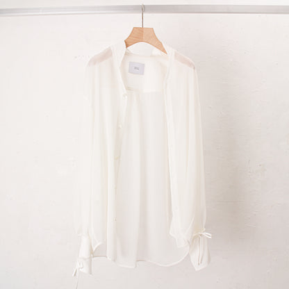 Alias Sheer Blouse / white