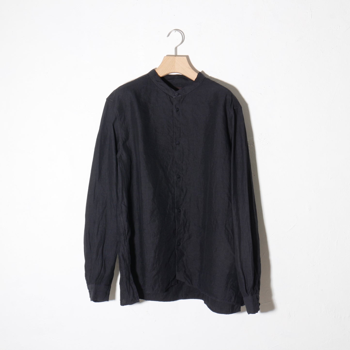 和紙大麻シャツ / 墨黒