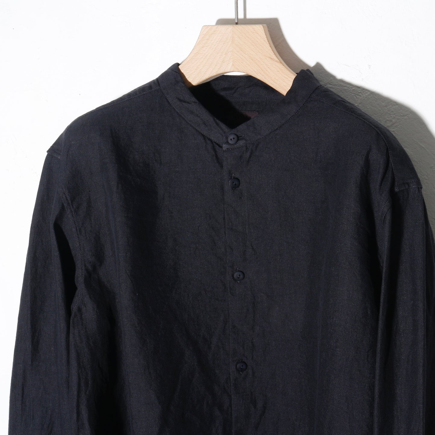 和紙大麻シャツ / 墨黒