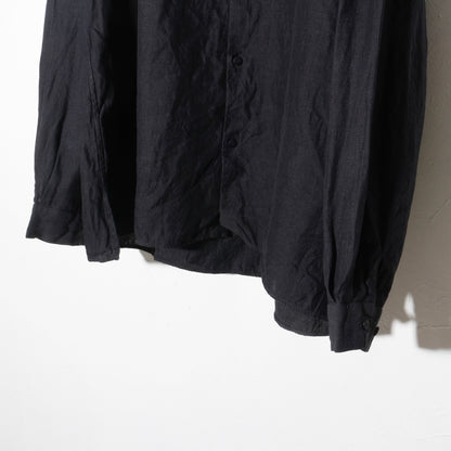 和紙大麻シャツ / 墨黒