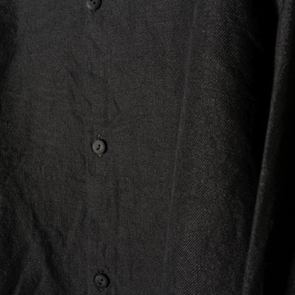 和紙大麻シャツ / 墨黒