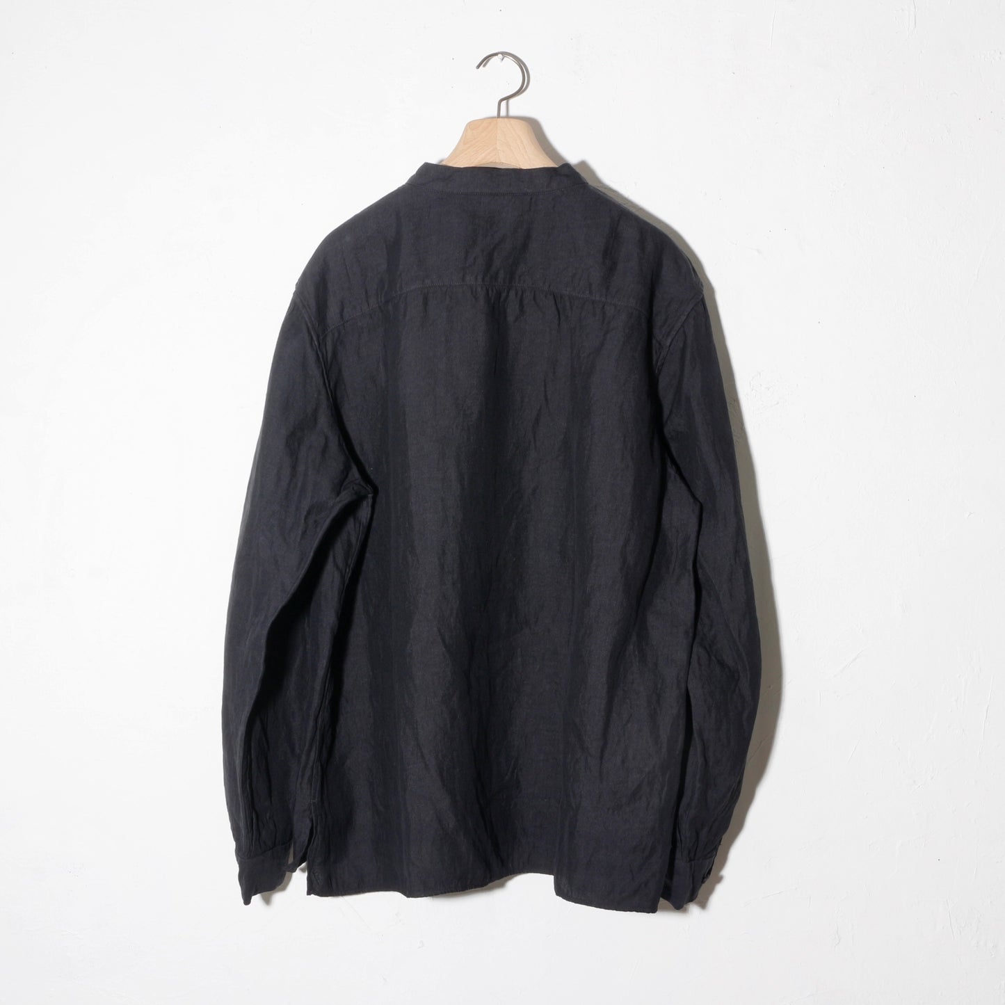 和紙大麻シャツ / 墨黒