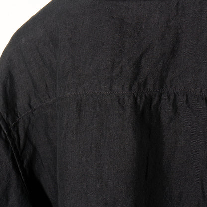 和紙大麻シャツ / 墨黒
