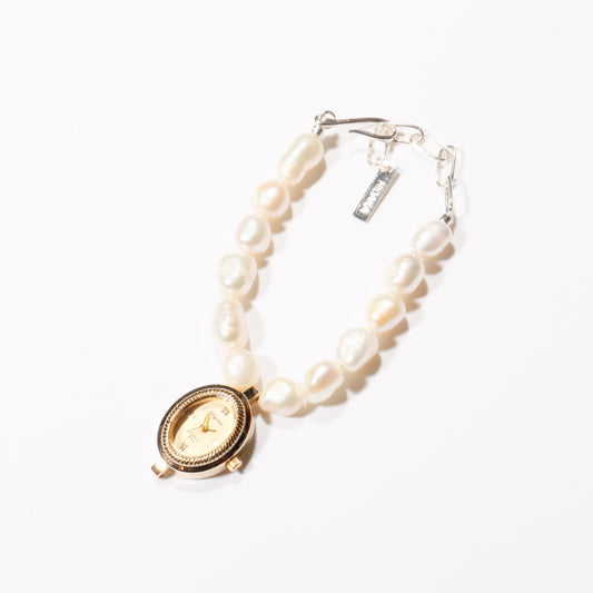 Orbit  Watch Bracelet / pearl