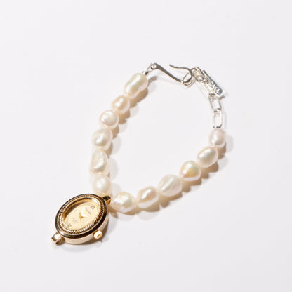 Orbit  Watch Bracelet / pearl