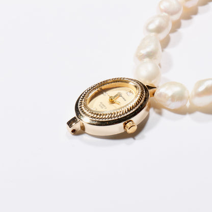 Orbit  Watch Bracelet / pearl